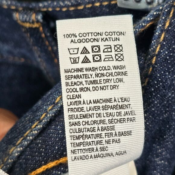 Lucky Brand Jeans Men's Blue 221 Straight Dark Wash Denim Size 40x 27 *ALTERED - Picture 7 of 14